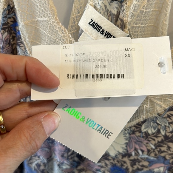 ZADIG & VOLTAIRE Christy Wild Garden Camisole NWT - Picture 5 of 9